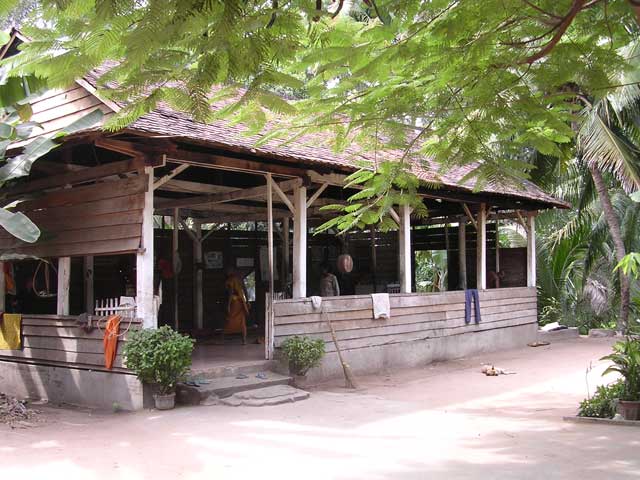 Part of the monks' living quarters
