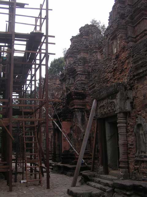The back row of towers