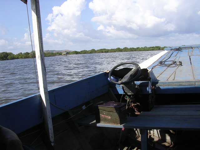 Classy wiring on the boat, Chong Kneas, Cambodia