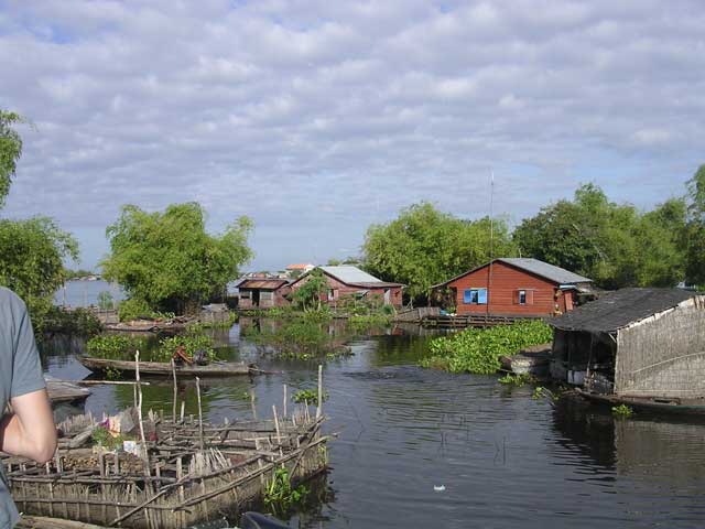 The tail end of the train, and looking through into the village