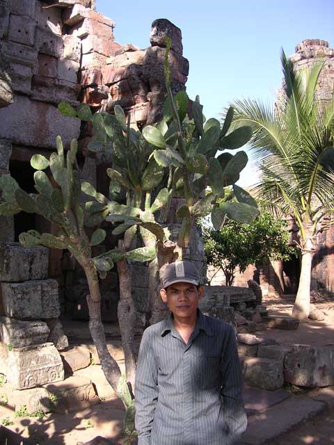 Sambath looking serious: he's a great grinner... until the camera's pointing at him