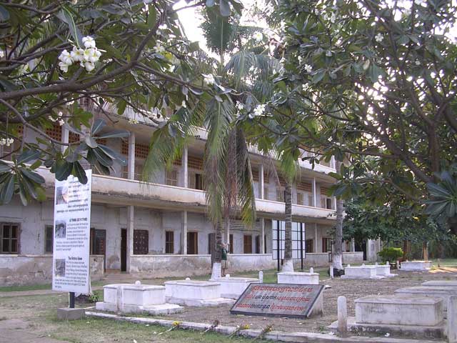 The graves of 14 prisoners who were found by the Vietnamese to have been tortured to death