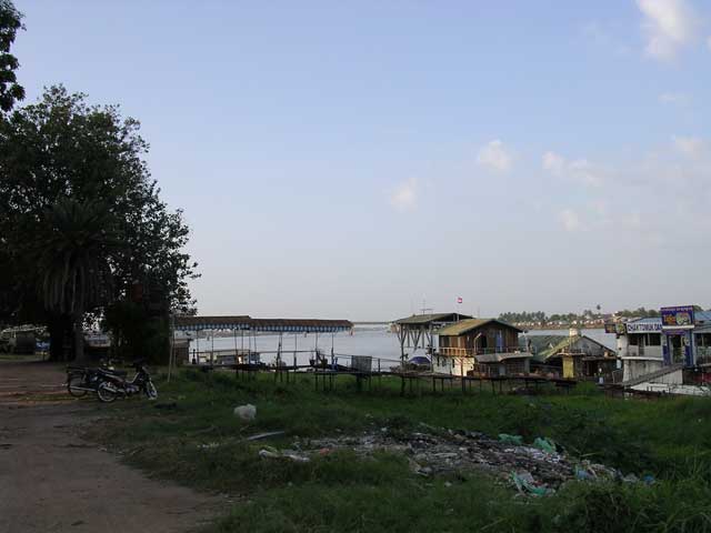 Approach to a riverside dance hall