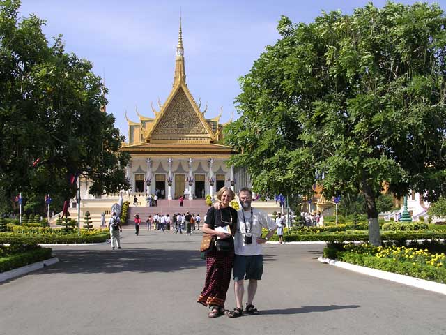 On the main drive towards the Throne Hall