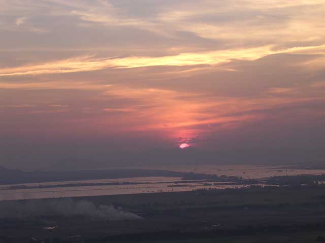The same sunset over Cambodia