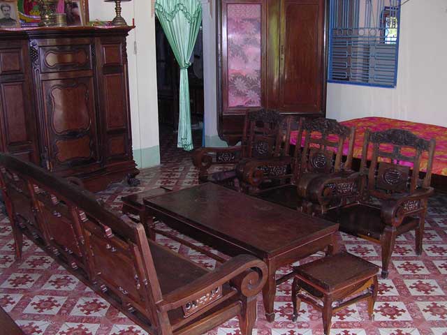Typically heavy S.E. Asian furniture