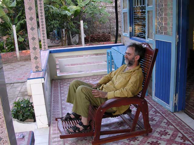 In the upright position...