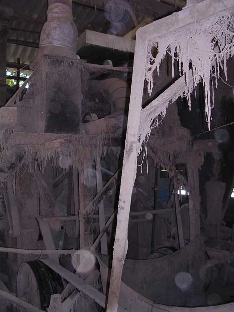 Spectacular rice dust stalactites