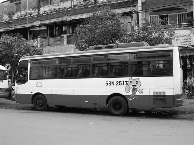 Our tour bus in Ho Chi Minh City