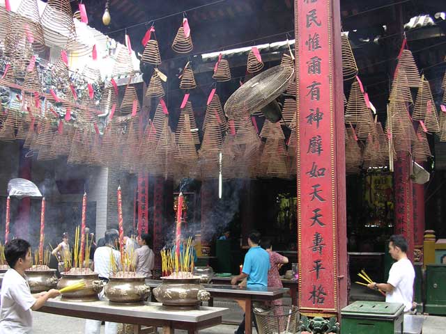 Incense of every sort at Thien Hau Chinese Temple
