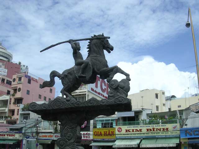 Rather odd equestrian statue