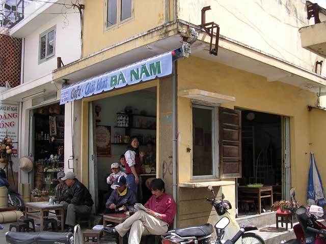 A café where we stopped for a cuppa