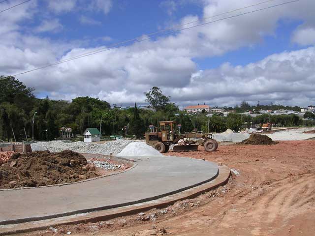 This was why we couldn't get to the flower garden