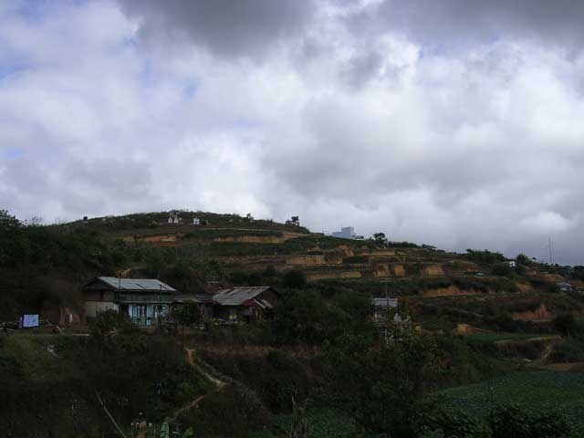 Our first sight of terraced landscape from the train