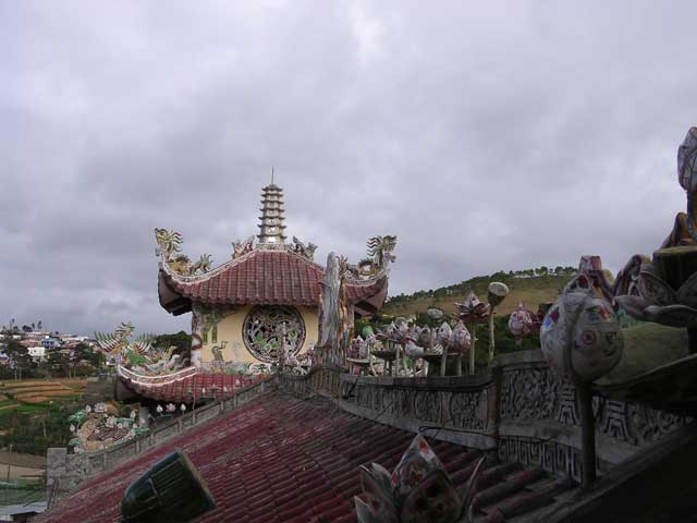 Another view along the main roof ridge