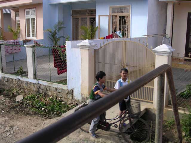 Locals (the railing is on the front of the train)