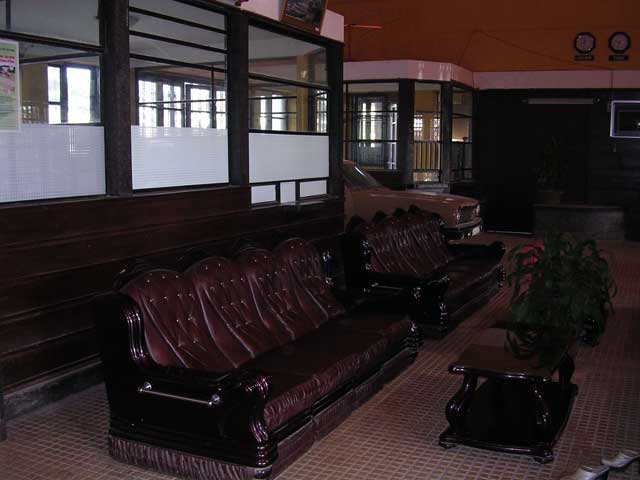 Sumptuous seating for waiting passengers