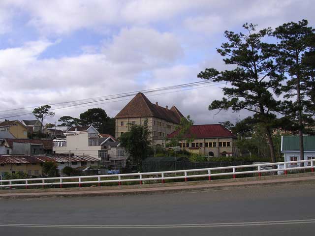 Back down the road from the station