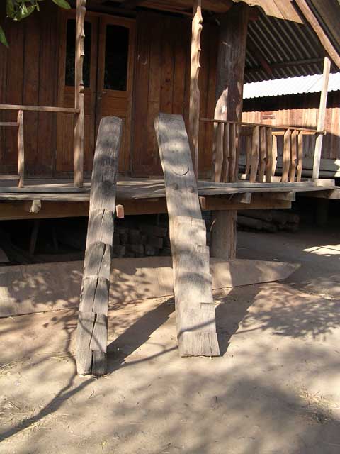 The steps to another long house - his and hers