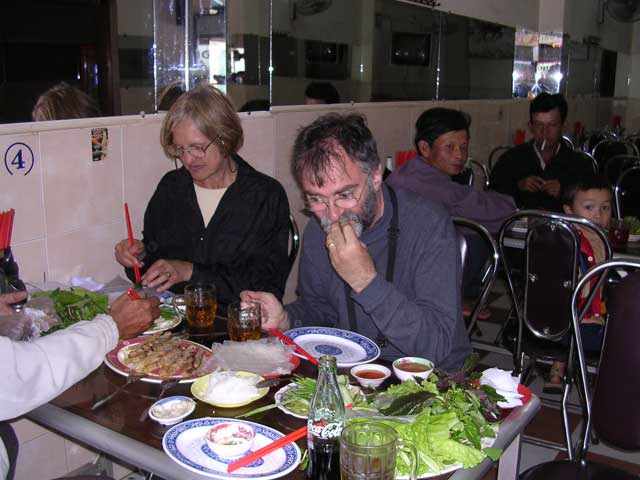 Chris too - some of this food can be messy!