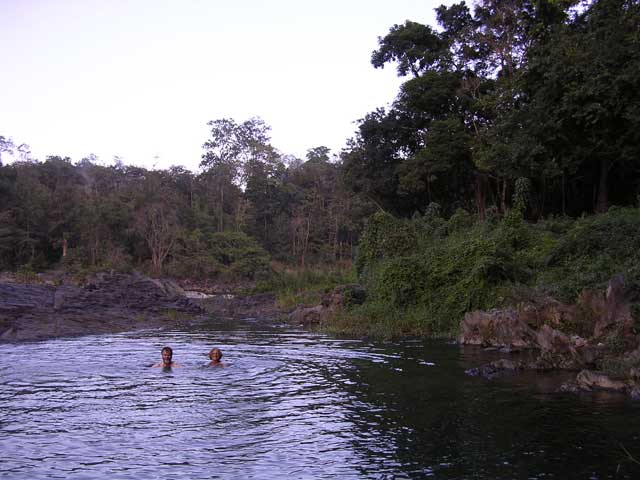 In the swimming pool