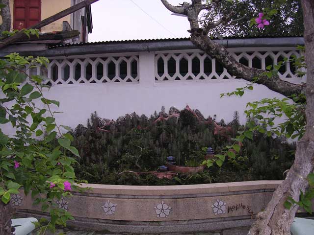 A model of part of the Great Wall of China