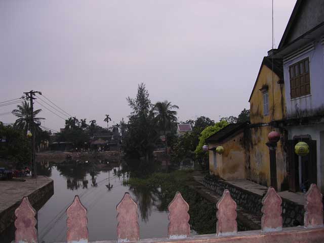 Looking out from the balcony opposite the temple