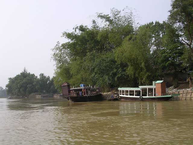 Boats with on board facilities near My Son, Vietnam