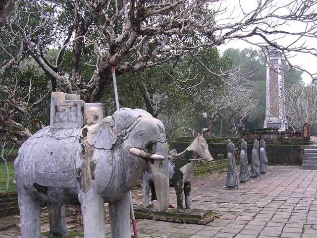 The Honour Courtyard, with its honour guard of elephants, horses and mandarins