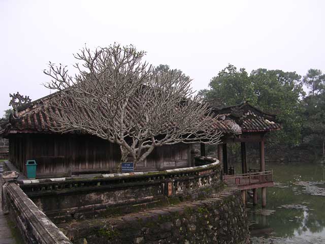 Approaching the pavilion