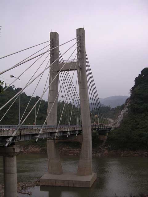 The Dakrong Bridge, leading to the old Ho Chi Minh Trail