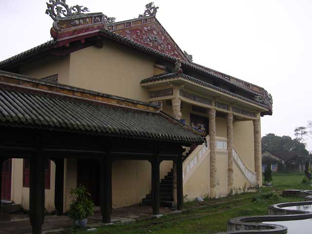 The side of the theatre...