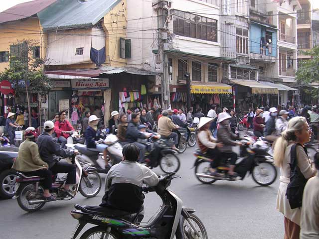 Don't let anyone tell you Hanoi is quieter than Ho Chi Minh City!