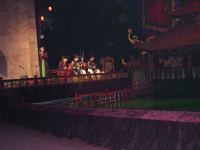 The band for the Water Puppets in Hanoi