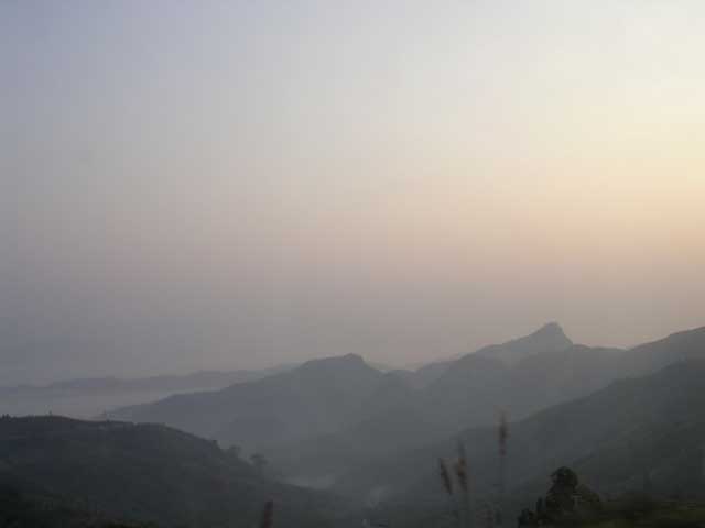 We begin to get an inkling of the mountainous terrain