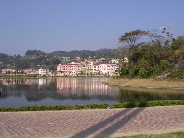 Another view of the lake - that's an island on the right.