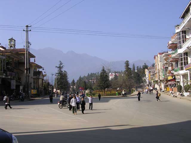 The main junction in this very attractive town