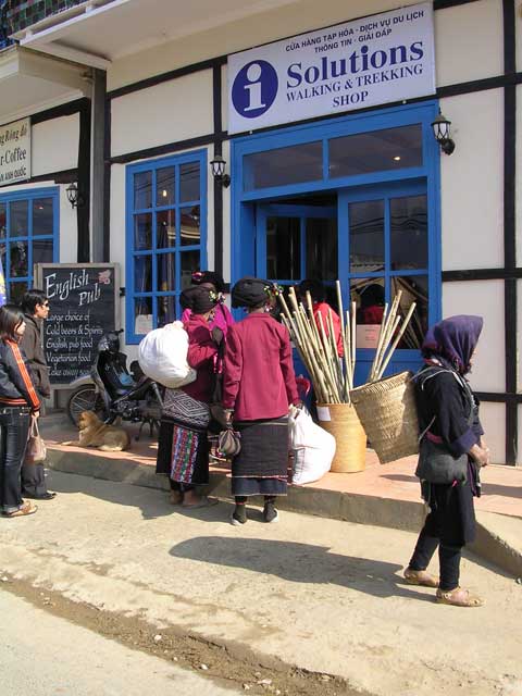 'Solutions' and an 'English Pub' in Sapa