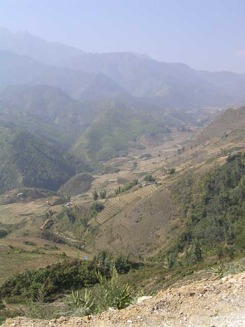 A view of the terraced valley. There are a lot of photos like this...