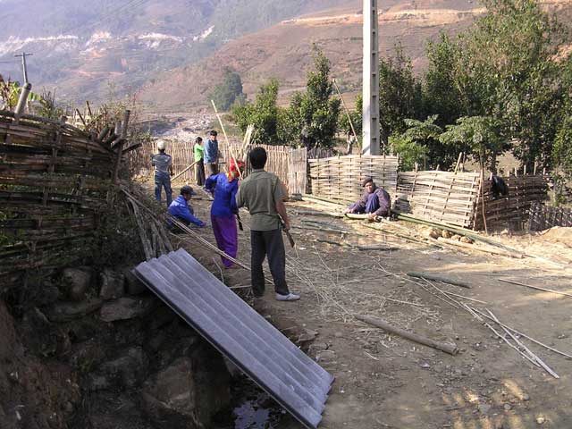 Various bamboo-related tasks going on here