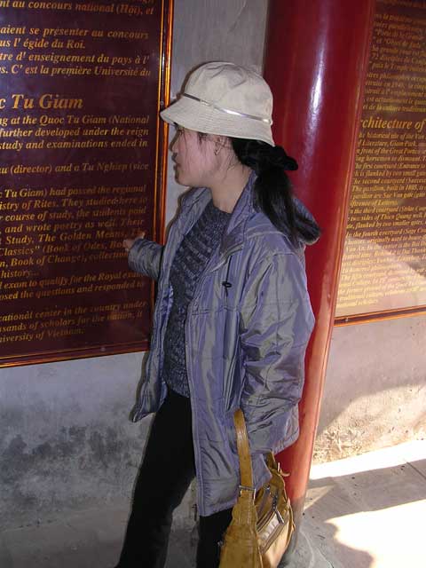 Quyen, the guide for our city tour