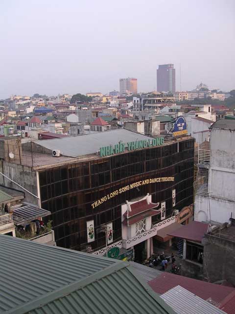 Thang Long Song Music & Dance Theatre, from our hotel floor