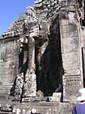 Stone elephant trunks on the south gate