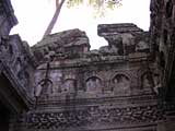 Frieze of apsara (angelic dancers) below the small arches