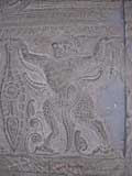 A garuda (half man, half bird) on the great bas-relief