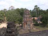 One of the brick towers from the top