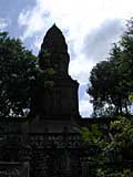 Angkor-style tower at the Wat
