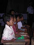 Part of the audience for a theatre show in Phnom Penh