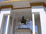 Equestrian statue, originally of Napoleon III, but the head was replaced with that of King Norodom
