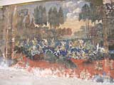 More of the mural - a battle on the water